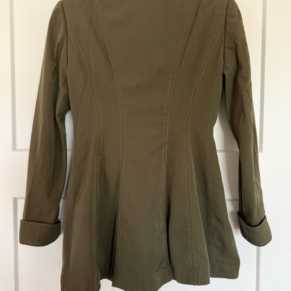 Vintage Richard Tyler Olive Green Wool Blazer - Picture 3 of 8